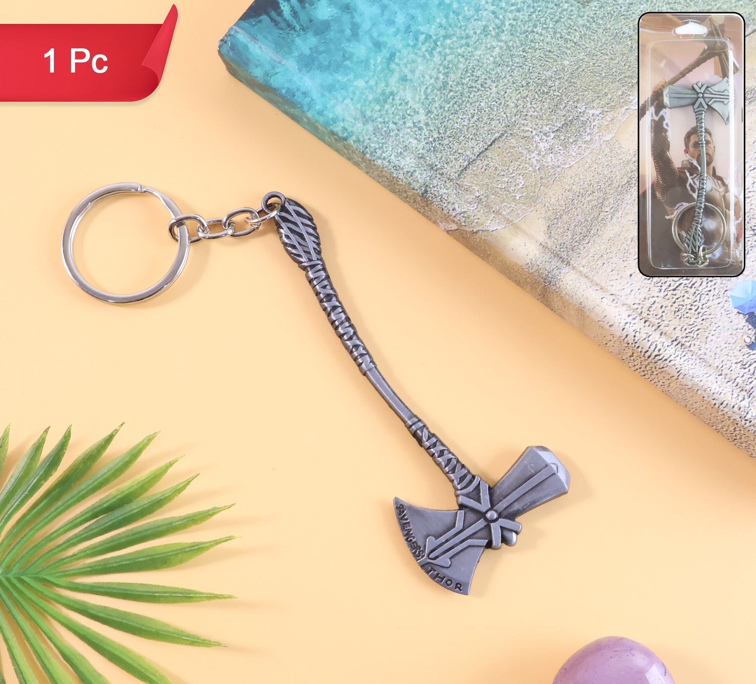 Premium Metal Axe Keychain (1 Pc)