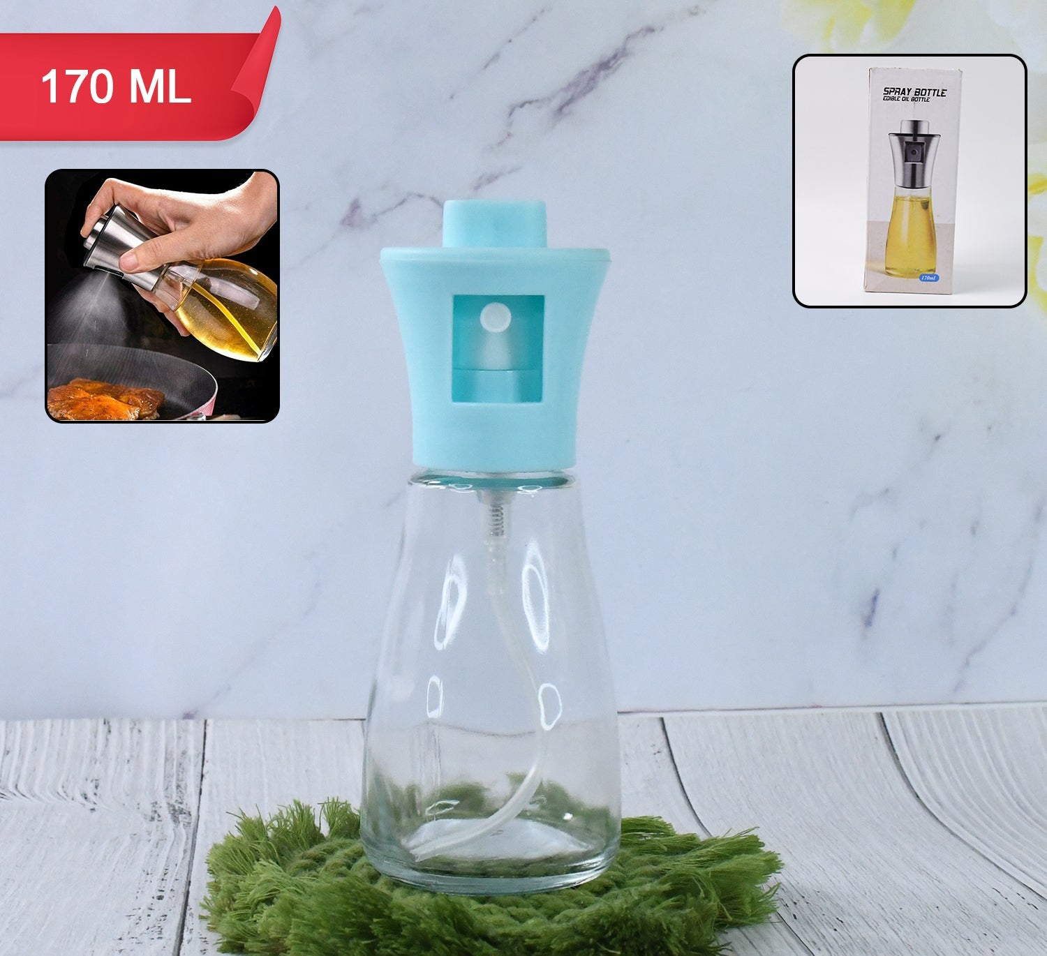 5340 Oil Dispenser Bottle Oil And Vinegar Cruet Oil Sprayer Dispenser Olive Oil Dispenser 170 Ml Mist Oil Spray Bottle For Cooking With Plastic
