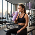 Konvex Hydra Insulated Travel Tumbler 1200 Ml With Handle Straw Purple (1 Pc)